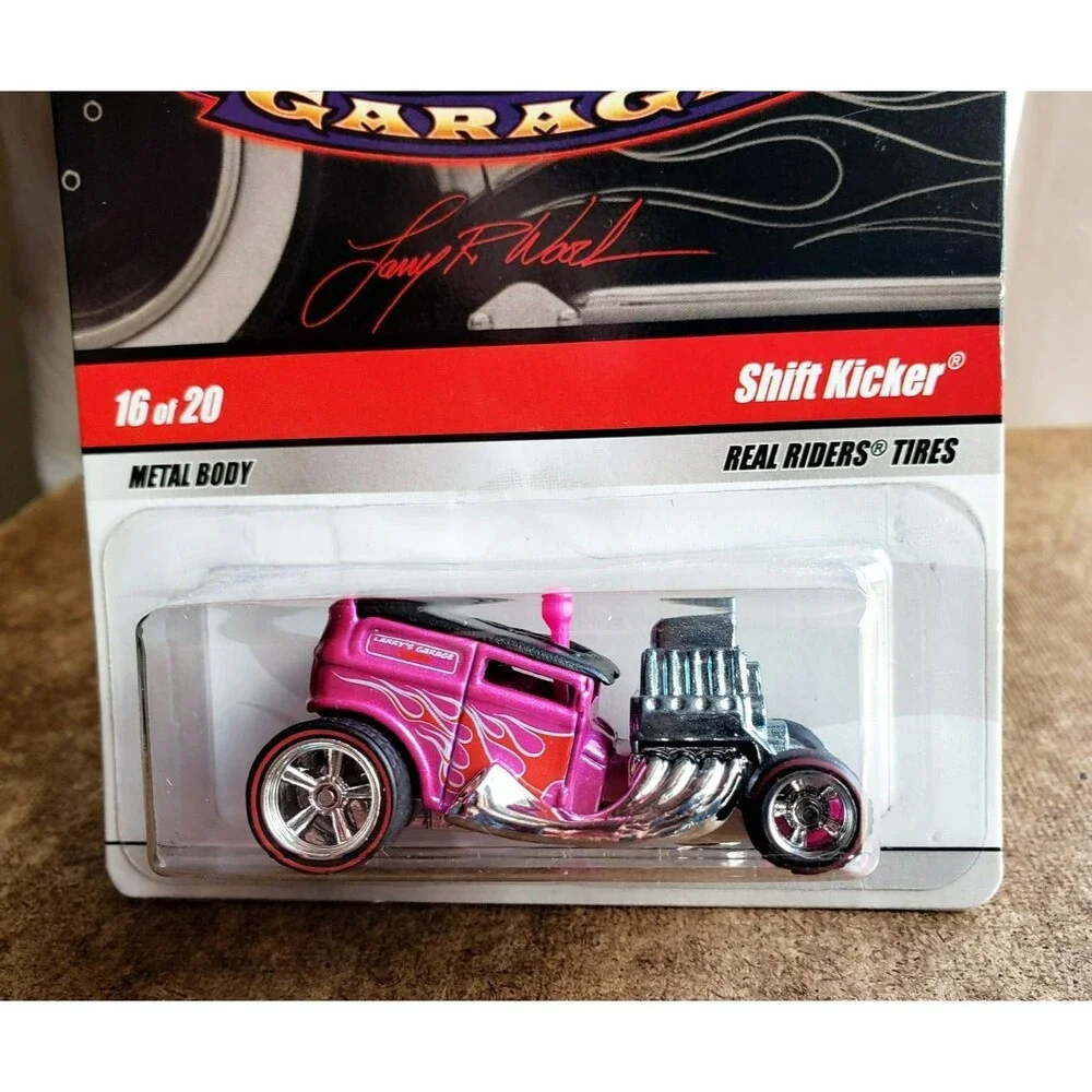 2009 Hot Wheels SHIFT KICKER Metallic Pink LARRY'S GARAGE #16/20 1:64 REDLINE RR